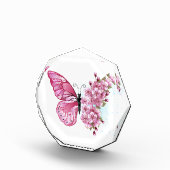 ピンクの桜と蝶 フォトブロック (右)