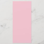 ピンクの桜のサクラのモダンな水彩画 メニュー (裏面)