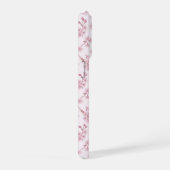 ピンクの桜のシームレスな花柄 iPhoneケース (右側面)