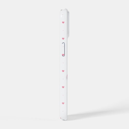ピンクの桜のスマホケース iPhone 15ケース (右側面)