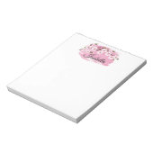 ピンクの桜のノートパッド ノートパッド (回転)
