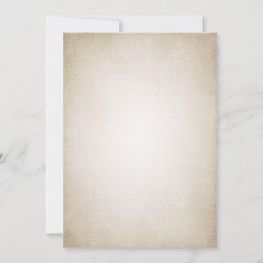 ピンクの桜のヴィンテージのタンのベビーシャワー 招待状 (裏面)