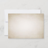 ピンクの桜のヴィンテージのタンの応答カード 出欠カード (裏面)