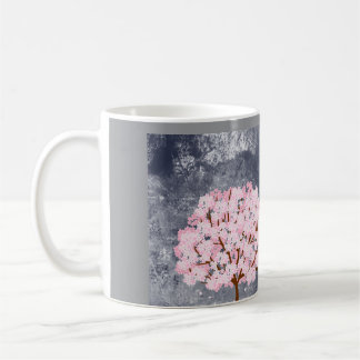 ピンクの桜の木 コーヒーマグ 美意識 スプリ コーヒーマグカップ
