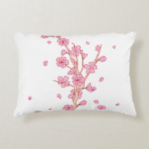 ピンクの桜の枝アート
