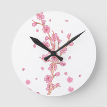 ピンクの桜の枝アート