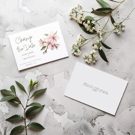 ピンクの桜の花が変わる日付 セーブザデート