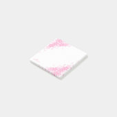 ピンクの桜の花のオーダーメイド3x3付箋 ポストイット (アングル)