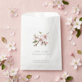 ピンクの桜の花のギフトバッグ フェイバーバッグ