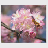 ピンクの桜の花のフェスティバル ラッピングペーパー (フラット)