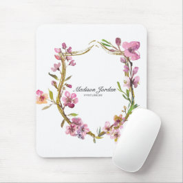 ピンクの桜の花のマウスパッド マウスパッド