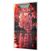 ピンクの桜の花を水上に | セレネ春Nat クリップボード (左)