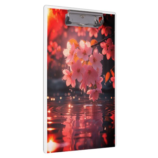 ピンクの桜の花を水上に | セレネ春Nat クリップボード (右)