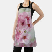 ピンクの桜の花日本のさくらんぼ エプロン (インサイチュ)