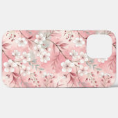 ピンクの桜の花柄 Case-Mate iPhoneケース (裏面 (横))