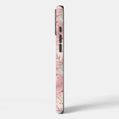ピンクの桜の花柄 Case-Mate iPhoneケース (裏面 / 左)