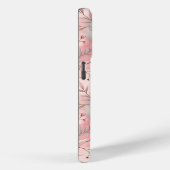 ピンクの桜の花柄 Case-Mate iPhoneケース (裏面 / 右)