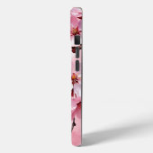 ピンクの桜の花 フクシア iPhone / iPad カバー (裏面 / 左)