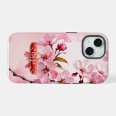 ピンクの桜の花 フクシア iPhone / iPad カバー (裏面横)