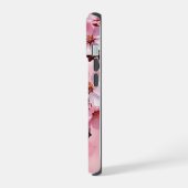 ピンクの桜の花 フクシア iPhone / iPad カバー (左側面)