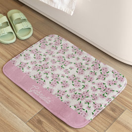 ピンクの桜の花 フローラルパターンの名前 バスマット