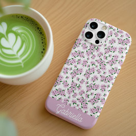 ピンクの桜の花 フローラル模様の名前 Case-Mate iPhone 14ケース