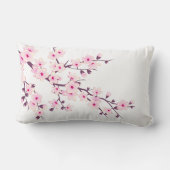 ピンクの桜の花 ランバークッション (裏面)