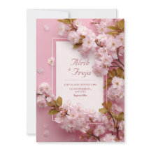 ピンクの桜の花 春の結婚式