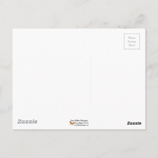 ピンクの桜の金ゴールドの黒の日本人スクリーン ポストカード (裏面)