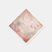 ピンクの桜の静謐な風景 (1) スタンダードカクテルナプキン (角)