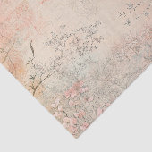 ピンクの桜の静謐な風景 (3) 薄葉紙 (詳細)