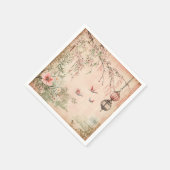 ピンクの桜の静謐な風景 (7) スタンダードカクテルナプキン (角)