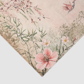 ピンクの桜の静謐な風景 (7) 薄葉紙 (詳細)