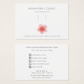 ピンクの桜ヘアクリップバレットディスプレイ (正面&裏面)