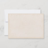 ピンクの桜咲きRSVPカード 出欠カード (裏面)