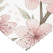 ピンクの桜模様 白(5) テーブルクロス (アングル)