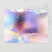 ピンクの桜絵画の背景 アドバイスカード (裏面)