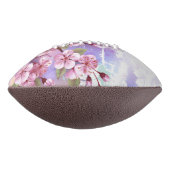 ピンクの桜絵画の背景 アメリカンフットボール (回転90)