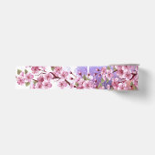 ピンクの桜絵画の背景 グログランリボン (正面)