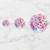 ピンクの桜絵画の背景 コンフェッティ (正面)