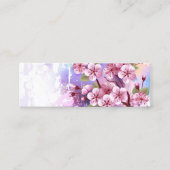 ピンクの桜絵画の背景 コーリングカード (正面)