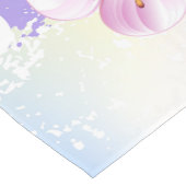 ピンクの桜絵画の背景 ショートテーブルランナー (コーナー)