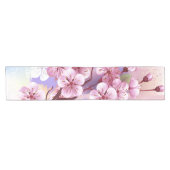 ピンクの桜絵画の背景 ショートテーブルランナー (横)