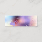 ピンクの桜絵画の背景 スキニー名刺 (裏面)