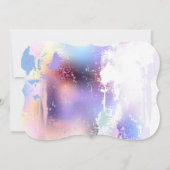 ピンクの桜絵画の背景 ノートカード (裏面)