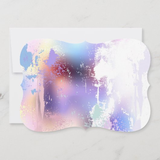 ピンクの桜絵画の背景 ノートカード (裏面)