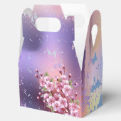 ピンクの桜絵画の背景 フェイバーボックス (オープン)