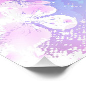 ピンクの桜絵画の背景 フォトプリント            (角)