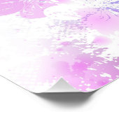 ピンクの桜絵画の背景 フォトプリント            (角)