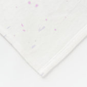 ピンクの桜絵画の背景 フリースブランケット (角)